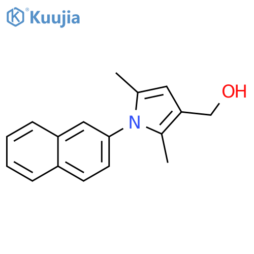 1H-PYRROLE-3-METHANOL, 2,5-DIMETHYL-1-(2-NAPHTHALENYL)- structure