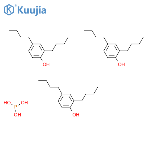 Phenol, 2,4-dibutyl-, phosphite (3:1) structure