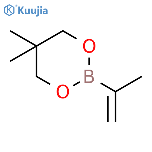 1,3,2-Dioxaborinane, 5,5-dimethyl-2-(1-methylethenyl)- structure