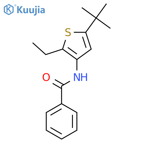Benzamide, N-[5-(1,1-dimethylethyl)-2-ethyl-3-thienyl]- structure