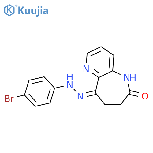 7,8-Dihydro-9-2-(4-bromophenyl)hydrazone-5H-pyrido3,2-bazepine-6,9-dione structure