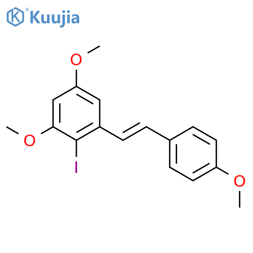 BENZENE, 2-IODO-1,5-DIMETHOXY-3-[(1E)-2-(4-METHOXYPHENYL)ETHENYL]- structure