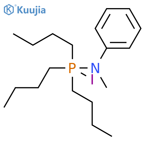 Phosphoranamine, 1,1,1-tributyl-1-iodo-N-methyl-N-phenyl- structure