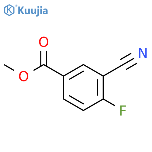 Methyl 3-cyano-4-fluorobenzoate structure