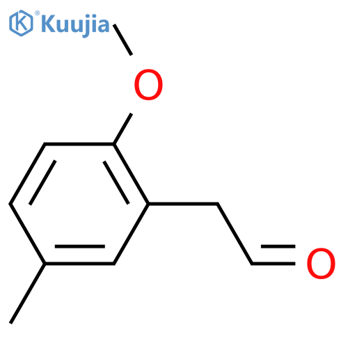 2-(2-methoxy-5-methylphenyl)acetaldehyde structure