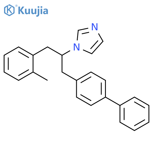 1H-IMIDAZOLE, 1-[1-([1,1'-BIPHENYL]-4-YLMETHYL)-2-(2-METHYLPHENYL)ETHYL]- structure