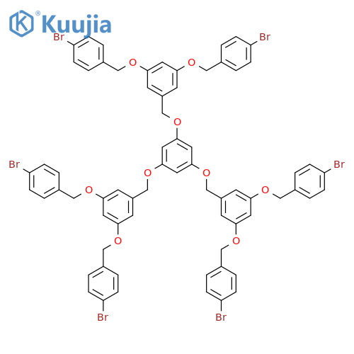 BENZENE, 1,3,5-TRIS[[3,5-BIS[(4-BROMOPHENYL)METHOXY]PHENYL]METHOXY]- structure