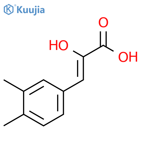 2-Propenoic acid, 3-(3,4-dimethylphenyl)-2-hydroxy-, (2Z)- structure