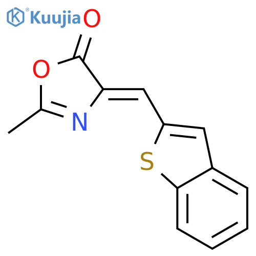5(4H)-Oxazolone, 4-(benzo[b]thien-2-ylmethylene)-2-methyl-, (4Z)- structure
