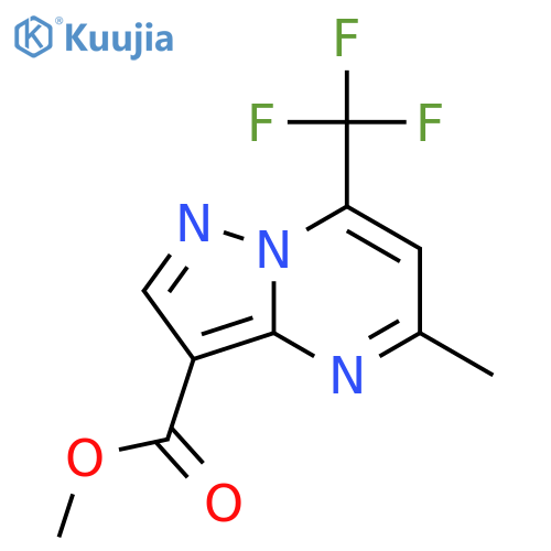 methyl 5-methyl-7-(trifluoromethyl)pyrazolo1,5-apyrimidine-3-carboxylate structure