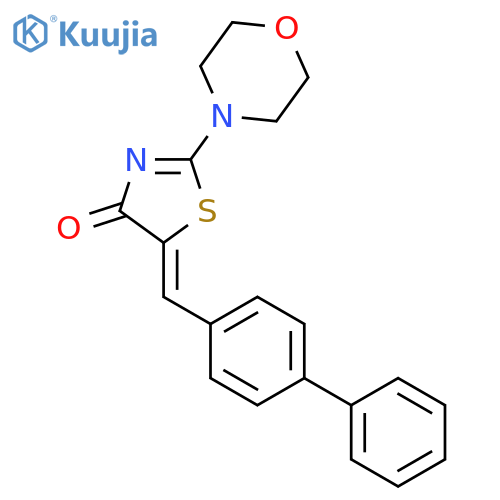 4(5H)-Thiazolone, 5-([1,1'-biphenyl]-4-ylmethylene)-2-(4-morpholinyl)- structure