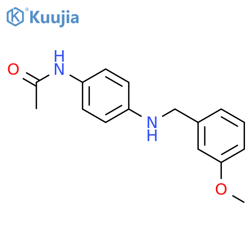 Acetamide, N-[4-[(3-methoxyphenyl)methylamino]phenyl]- structure