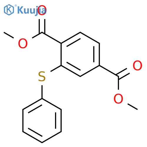 Dimethyl 2-(phenylsulfanyl)benzene-1,4-dicarboxylate structure