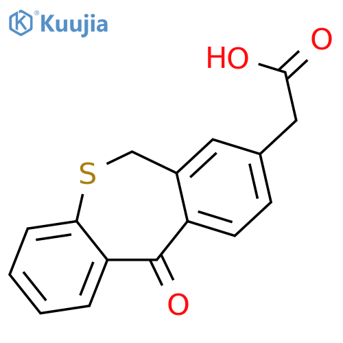 Dibenzo[b,e]thiepin-8-acetic acid, 6,11-dihydro-11-oxo- structure
