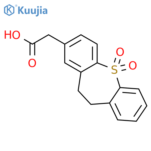 DIBENZO[B,F]THIEPIN-2-ACETIC ACID, 10,11-DIHYDRO-, 5,5-DIOXIDE structure