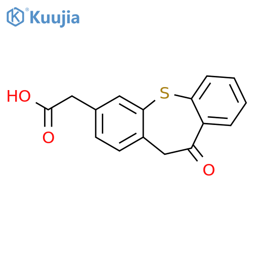 Dibenzo[b,f]thiepin-3-acetic acid, 10,11-dihydro-10-oxo- structure
