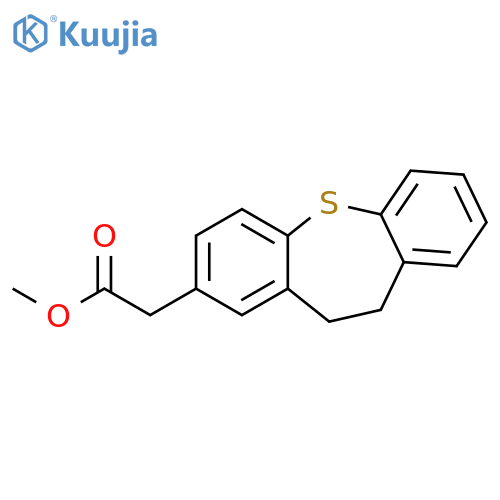 Dibenzo[b,f]thiepin-2-acetic acid, 10,11-dihydro-, methyl ester structure