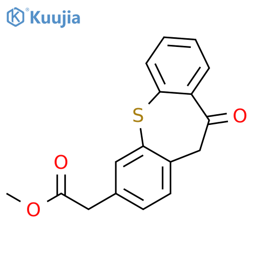 Dibenzo[b,f]thiepin-3-acetic acid, 10,11-dihydro-10-oxo-, methyl ester structure