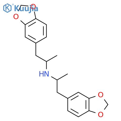 1-(1,3-benzodioxol-5-yl)-n-[1-(1,3-benzodioxol-5-yl)propan-2-yl]propan-2-amine structure