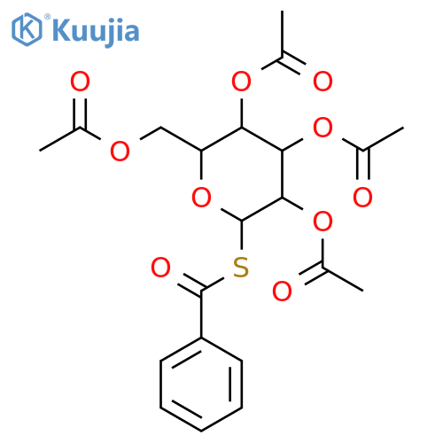 (3,4,5-triacetyloxy-6-benzoylsulfanyloxan-2-yl)methyl Acetate structure