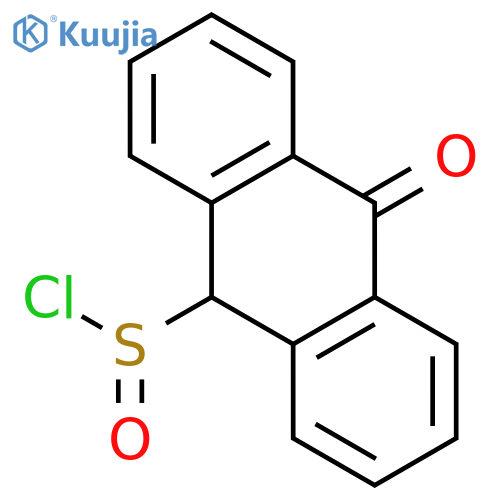 9-Anthracenesulfinyl chloride, 9,10-dihydro-10-oxo- structure