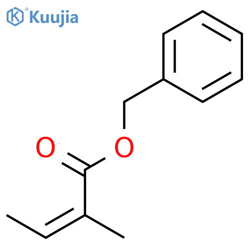 benzyl 2-methyl-2-butenoate structure
