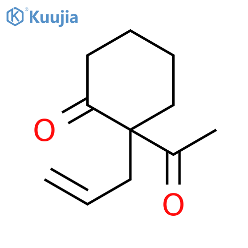 Cyclohexanone, 2-acetyl-2-(2-propenyl)- structure