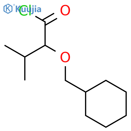 Butanoyl chloride, 2-(cyclohexylmethoxy)-3-methyl- structure
