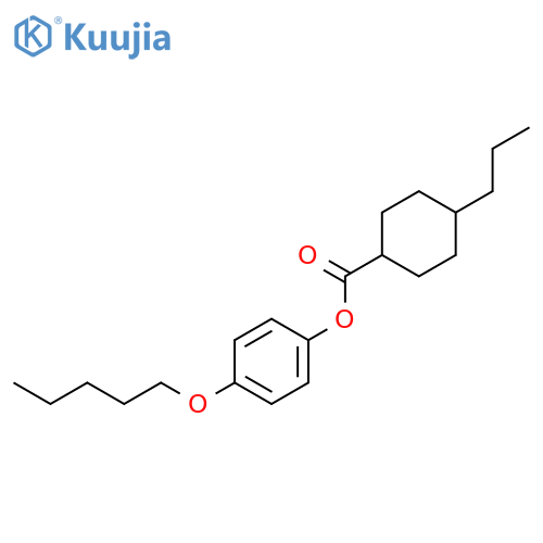 4-Pentyloxyphenyl trans-4-propylcyclohexanecarboxylate structure