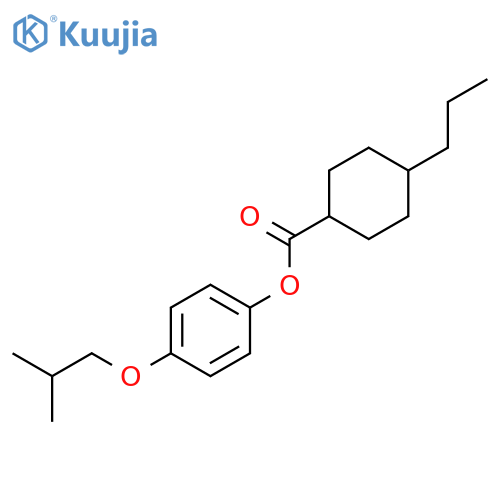 CYCLOHEXANECARBOXYLIC ACID, 4-PROPYL-, 4-(2-METHYLPROPOXY)PHENYL ESTER structure