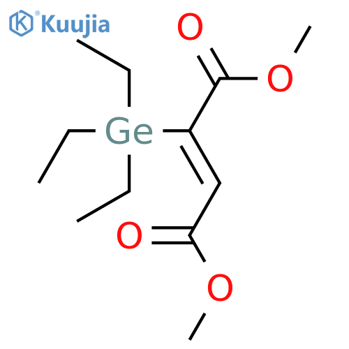 2-Butenedioic acid, 2-(triethylgermyl)-, dimethyl ester, (E)- structure
