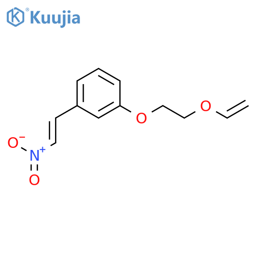 Benzene, 1-[2-(ethenyloxy)ethoxy]-3-(2-nitroethenyl)- structure