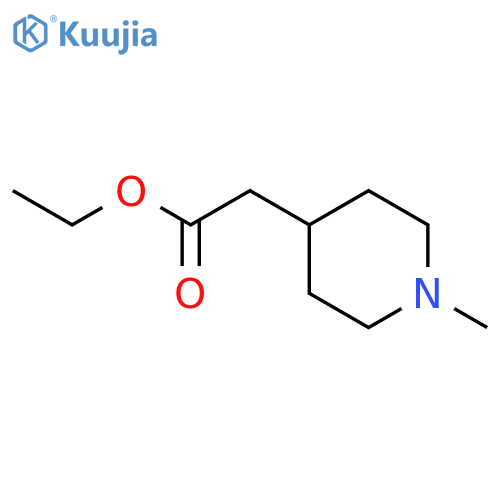 Ethyl 2-(1-methylpiperidin-4-yl)acetate structure
