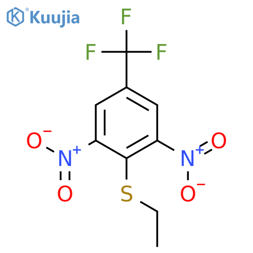 Benzene, 2-(ethylthio)-1,3-dinitro-5-(trifluoromethyl)- structure