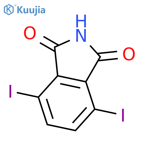 1H-Isoindole-1,3(2H)-dione, 4,7-diiodo- structure