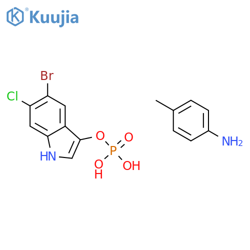 5-BROMO-6-CHLORO-3-INDOLYL PHOSPHATE P-TOLUIDINE SALT structure