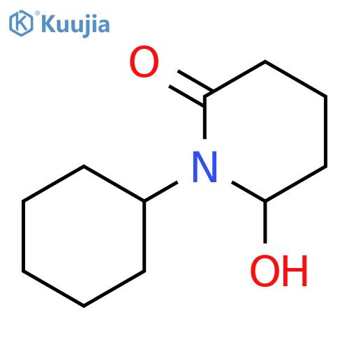 2-Piperidinone, 1-cyclohexyl-6-hydroxy- structure