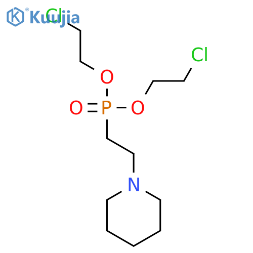 PHOSPHONIC ACID, [2-(1-PIPERIDINYL)ETHYL]-, BIS(2-CHLOROETHYL) ESTER structure
