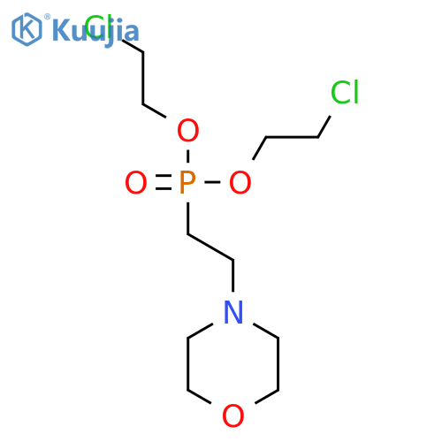 PHOSPHONIC ACID, [2-(4-MORPHOLINYL)ETHYL]-, BIS(2-CHLOROETHYL) ESTER structure