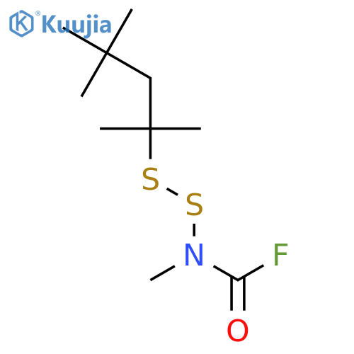 Carbamic fluoride, methyl[(1,1,3,3-tetramethylbutyl)dithio]- structure