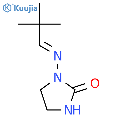 2-Imidazolidinone, 1-[(2,2-dimethylpropylidene)amino]- structure