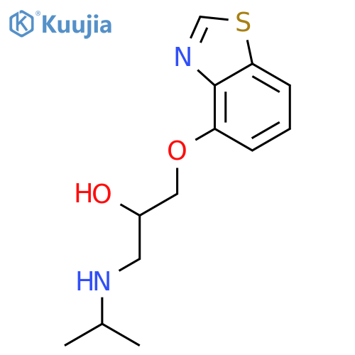 2-PROPANOL, 1-(4-BENZOTHIAZOLYLOXY)-3-[(1-METHYLETHYL)AMINO]- structure