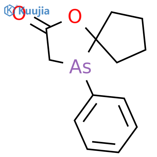 1-OXA-4-ARSASPIRO[4.4]NONAN-2-ONE, 4-PHENYL- structure