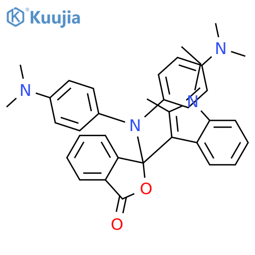 1(3H)-Isobenzofuranone,3-[bis[4-(dimethylamino)phenyl]amino]-3-(1-ethyl-2-methyl-1H-indol-3-yl)- structure