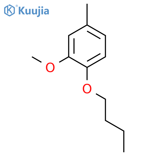 Benzene, 1-butoxy-2-methoxy-4-methyl- structure