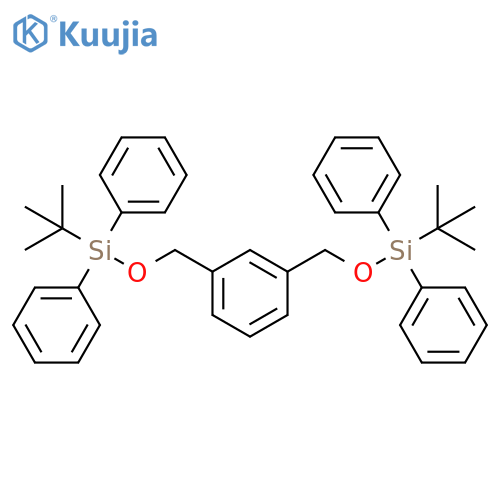 Benzene, 1,3-bis[[[(1,1-dimethylethyl)diphenylsilyl]oxy]methyl]- structure