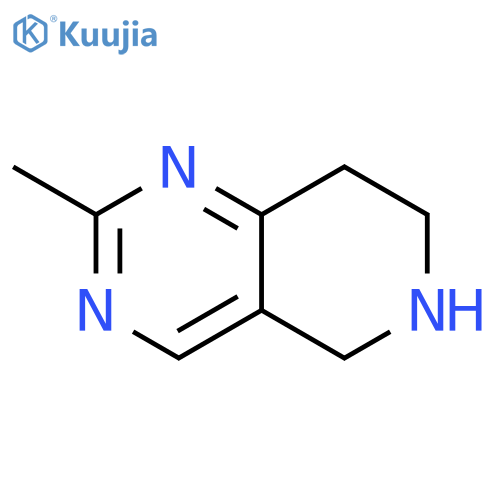 2-methyl-5H,6H,7H,8H-pyrido4,3-dpyrimidine structure