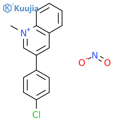 3-(4-Chlorophenyl)-1-methylquinolin-1-ium nitrite structure