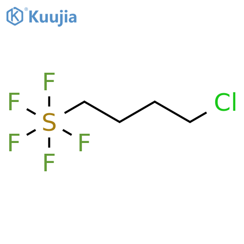 Sulfur, (4-chlorobutyl)pentafluoro-, (OC-6-21)- (9CI) structure