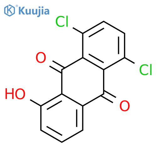 9,10-Anthracenedione, 1,4-dichloro-5-hydroxy- structure